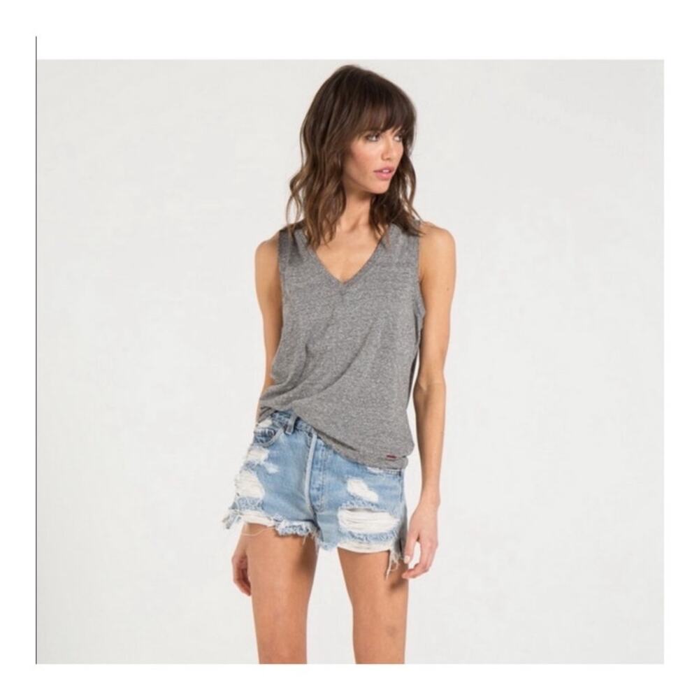 n:Philanthropy Gray V-Neck Tank size Small
